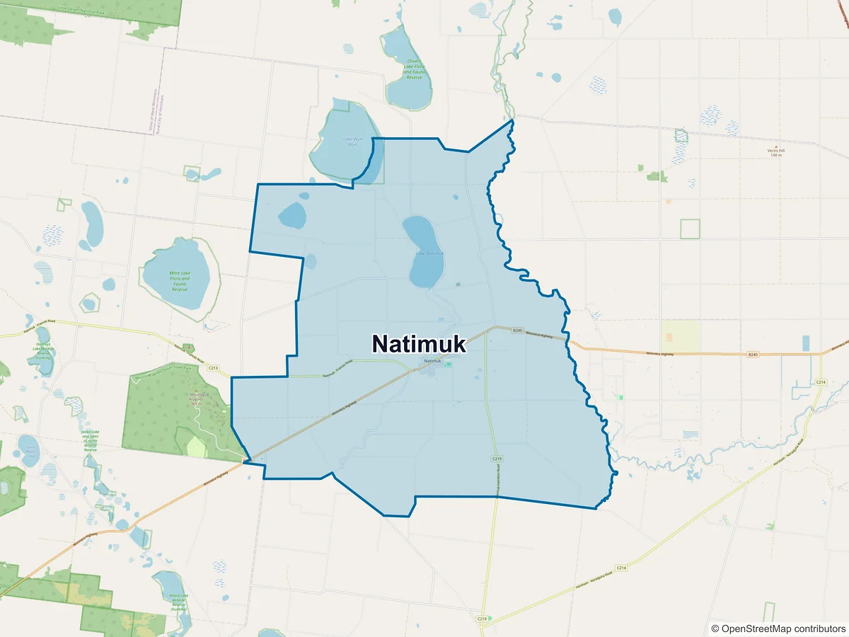 Map of Natimuk, VIC, Australia