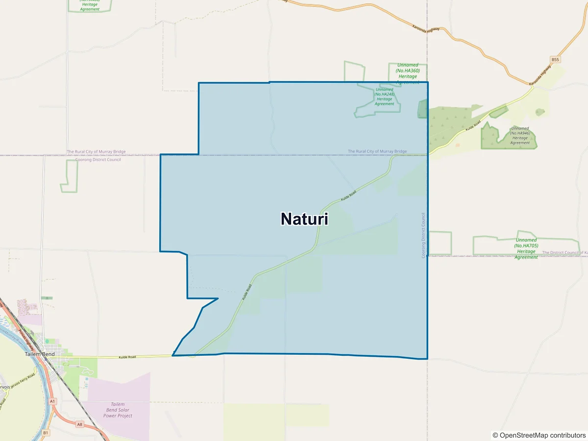 Map of Naturi, SA, Australia