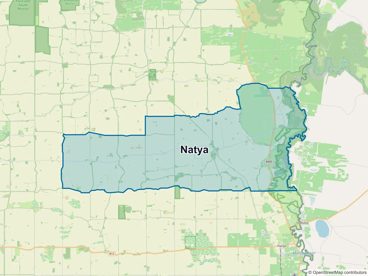 Map of Natya, VIC, Australia