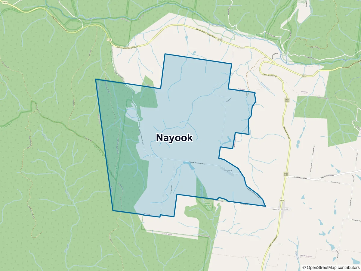 Map of Nayook, VIC, Australia