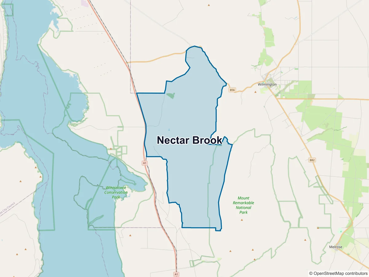Map of Nectar Brook, SA, Australia