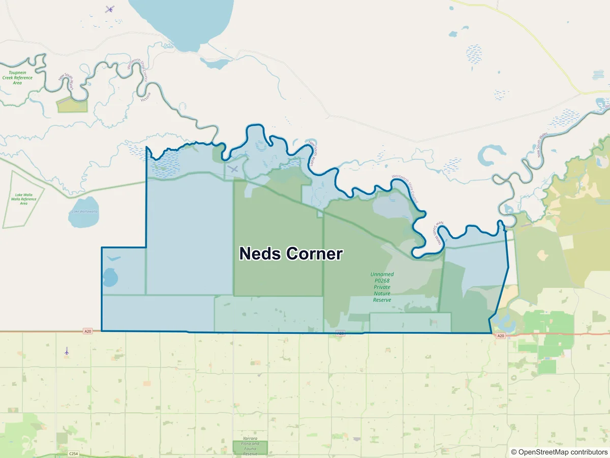 Map of Neds Corner, VIC, Australia