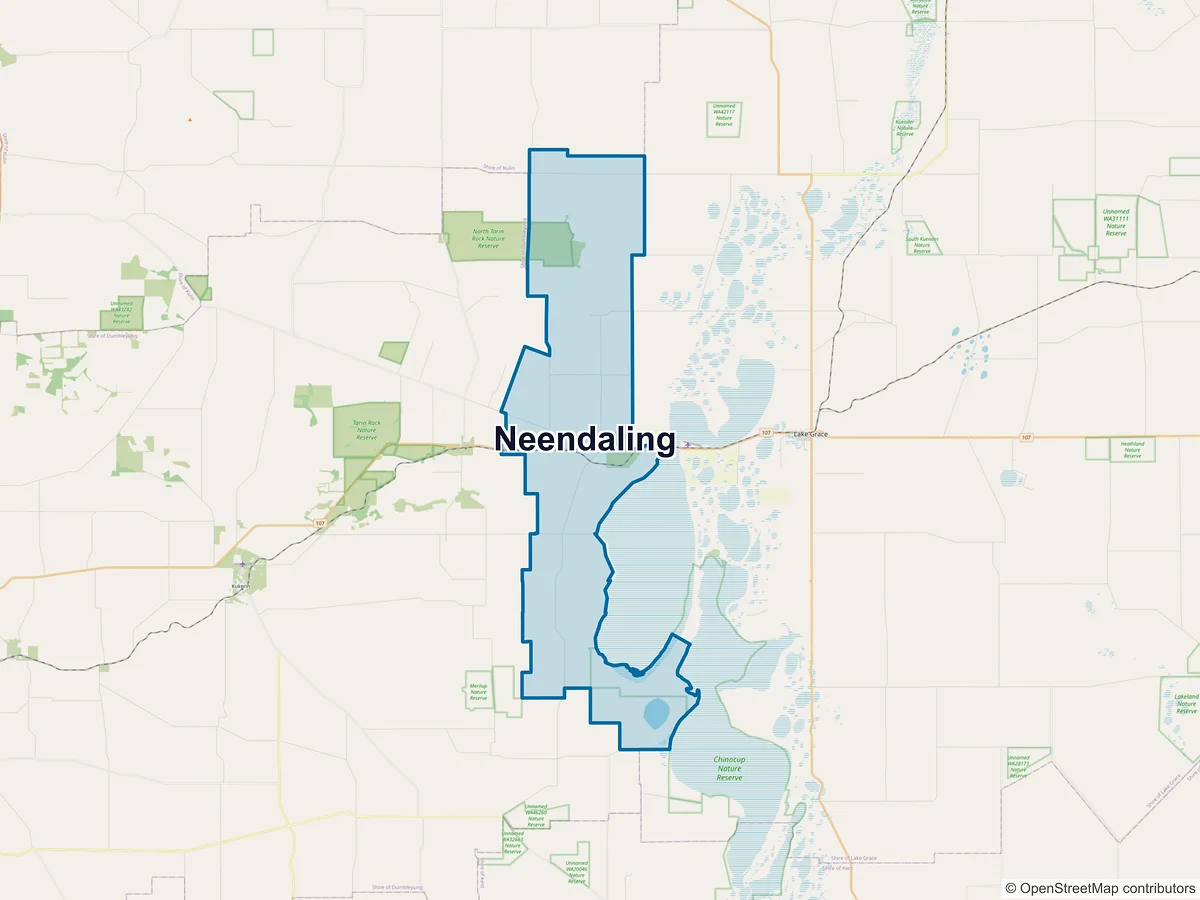 Map of Neendaling, WA, Australia