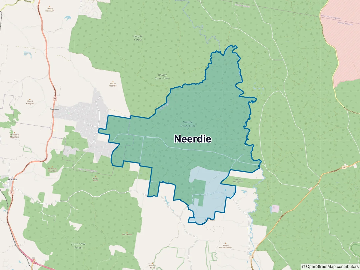 Map of Neerdie, QLD, Australia