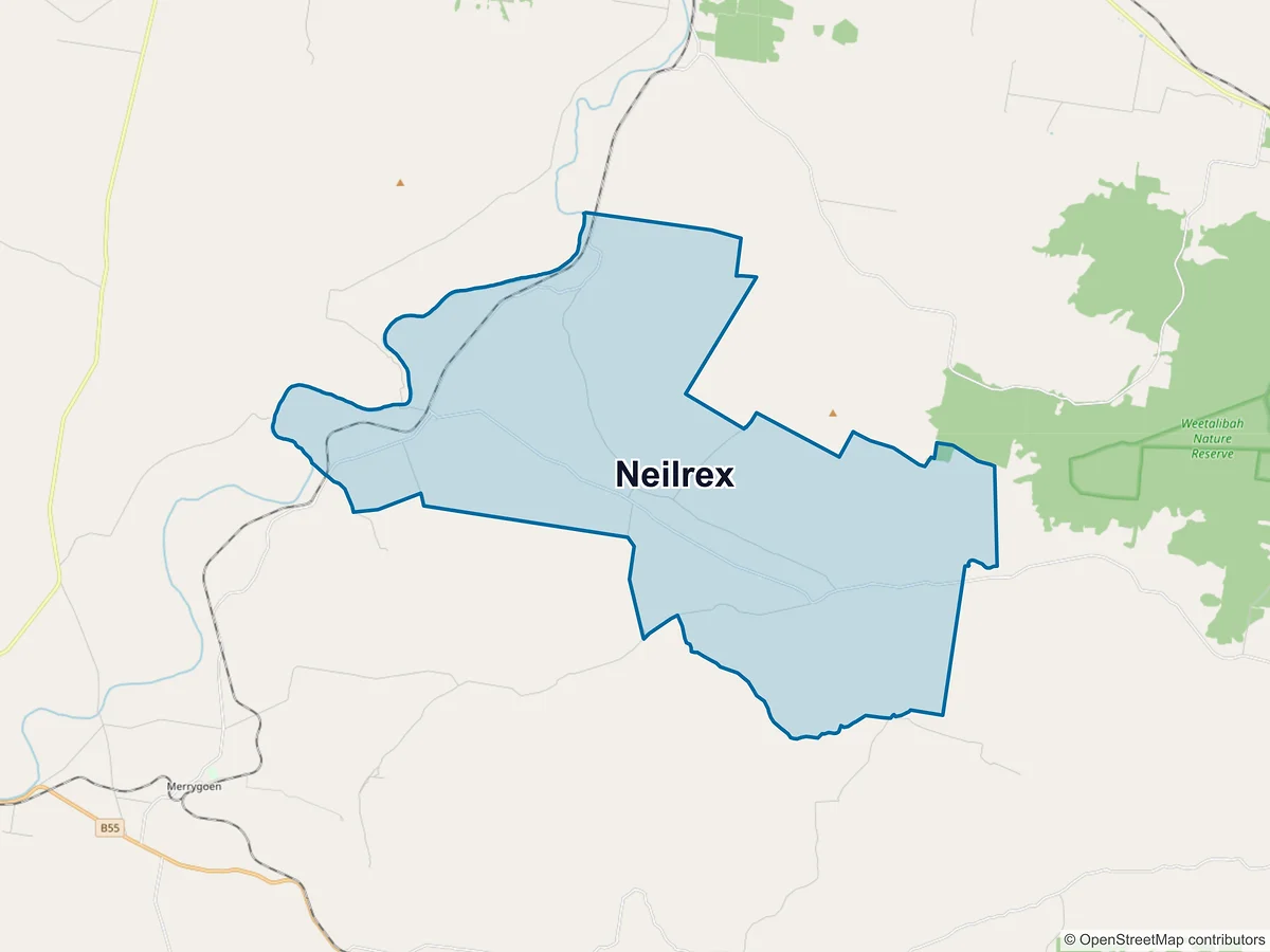 Map of Neilrex, NSW, Australia