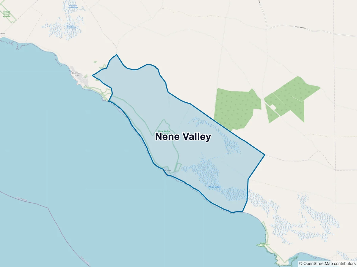 Map of Nene Valley, SA, Australia