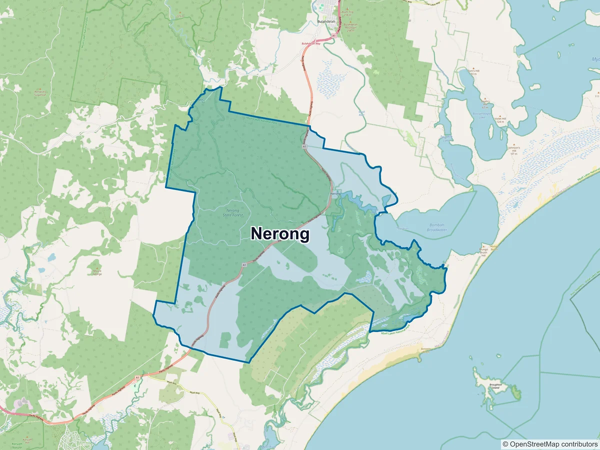 Map of Nerong, NSW, Australia