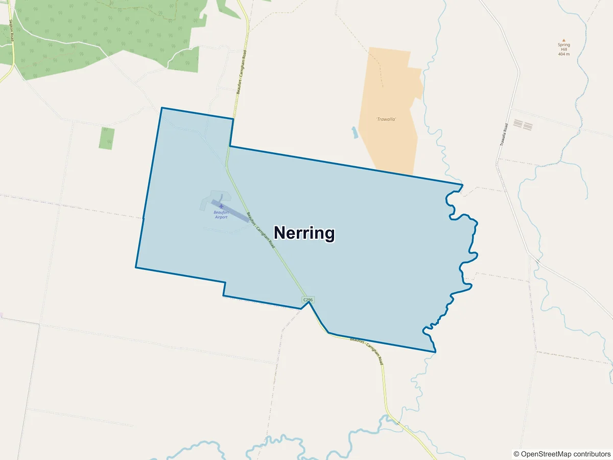 Map of Nerring, VIC, Australia