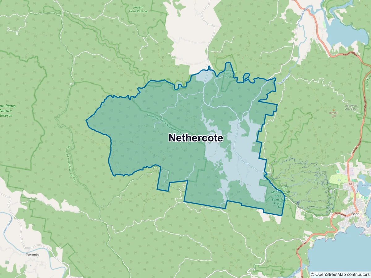Map of Nethercote, NSW, Australia