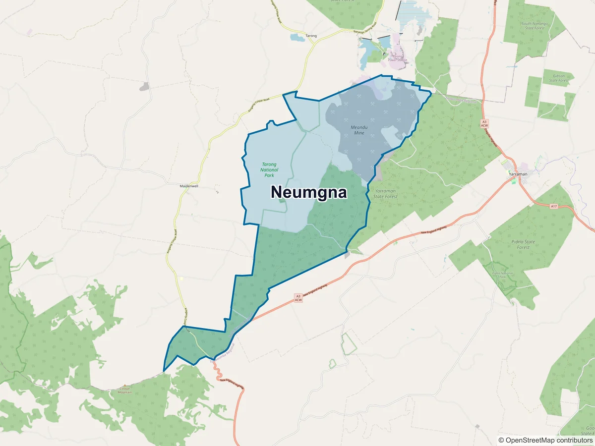Map of Neumgna, QLD, Australia