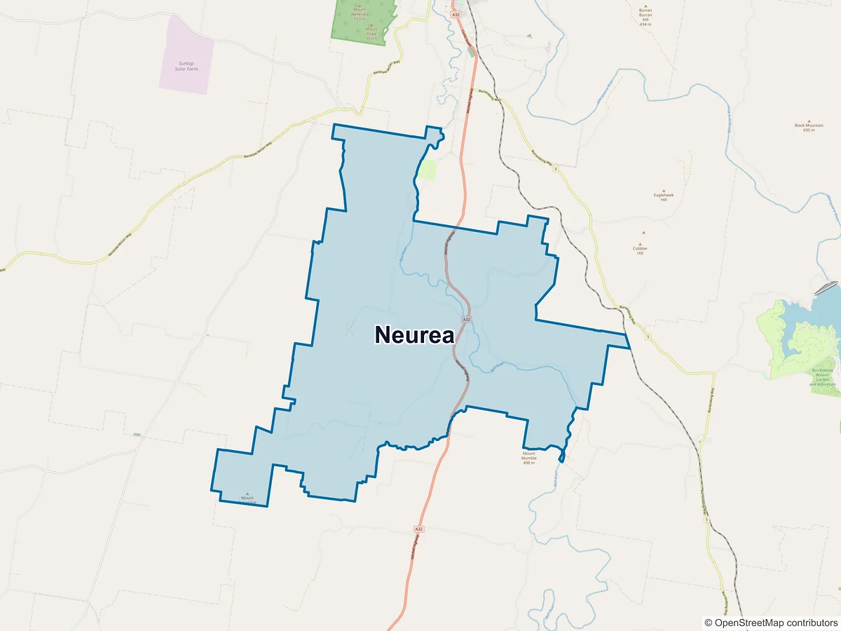 Map of Neurea, NSW, Australia