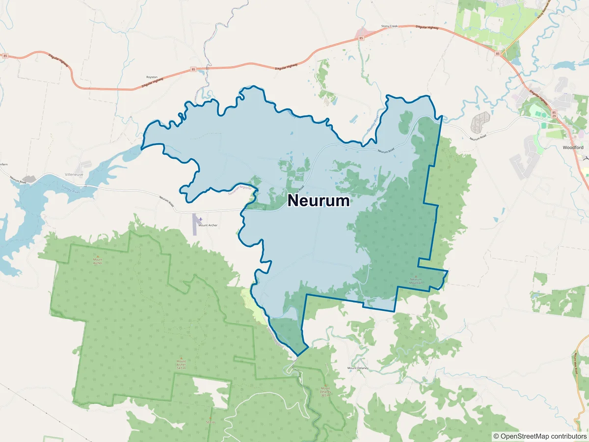 Map of Neurum, QLD, Australia
