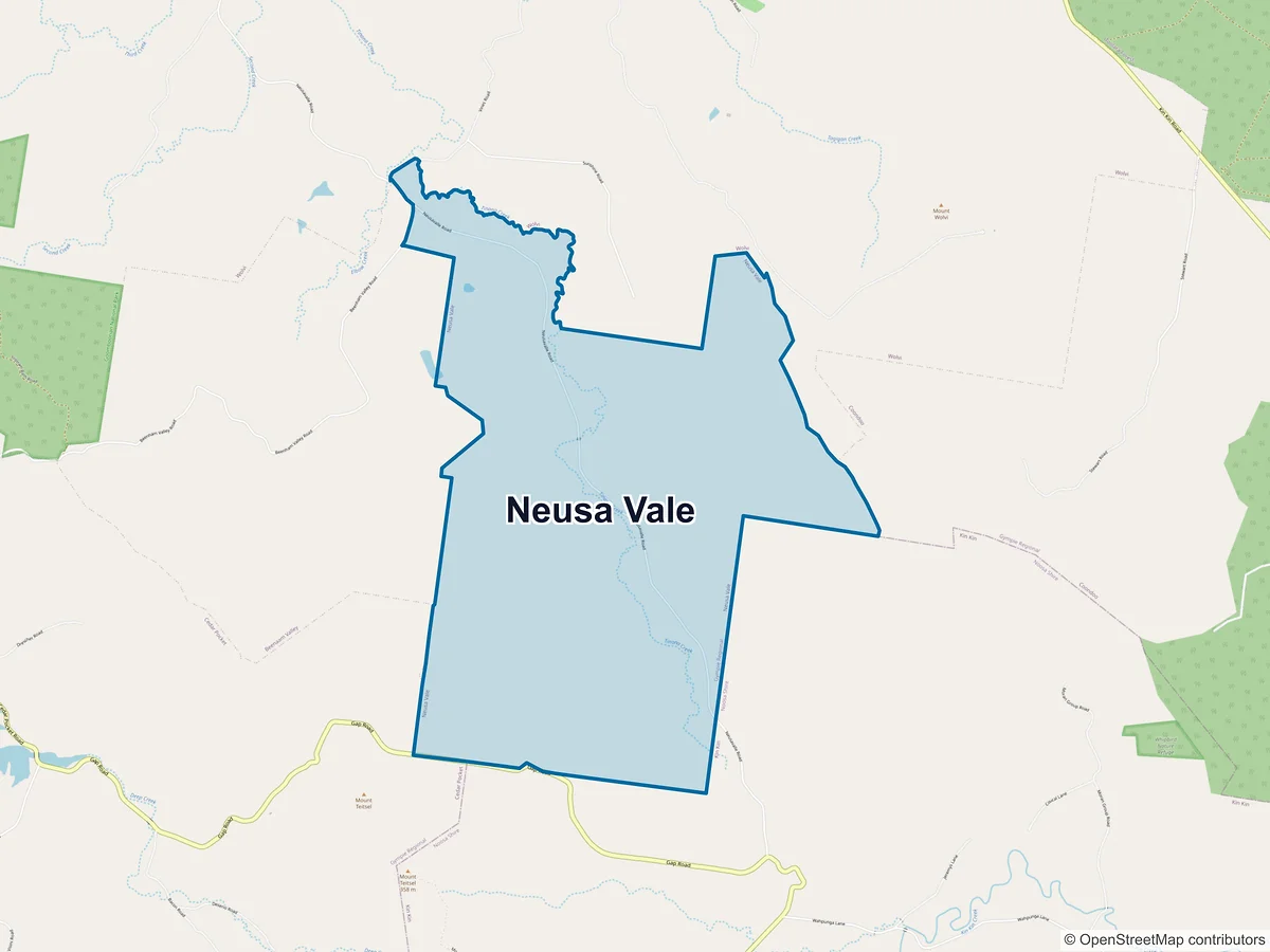 Map of Neusa Vale, QLD, Australia