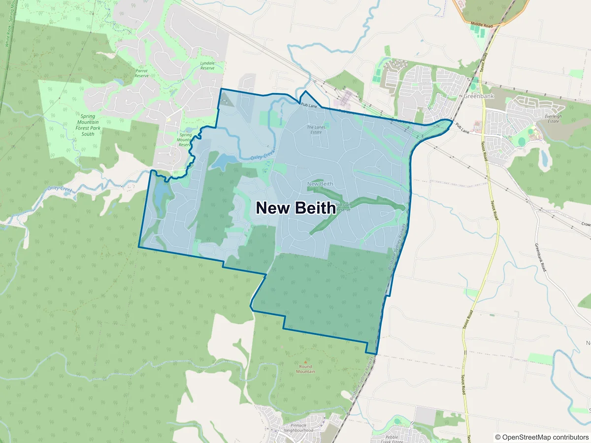 Map of New Beith, QLD, Australia