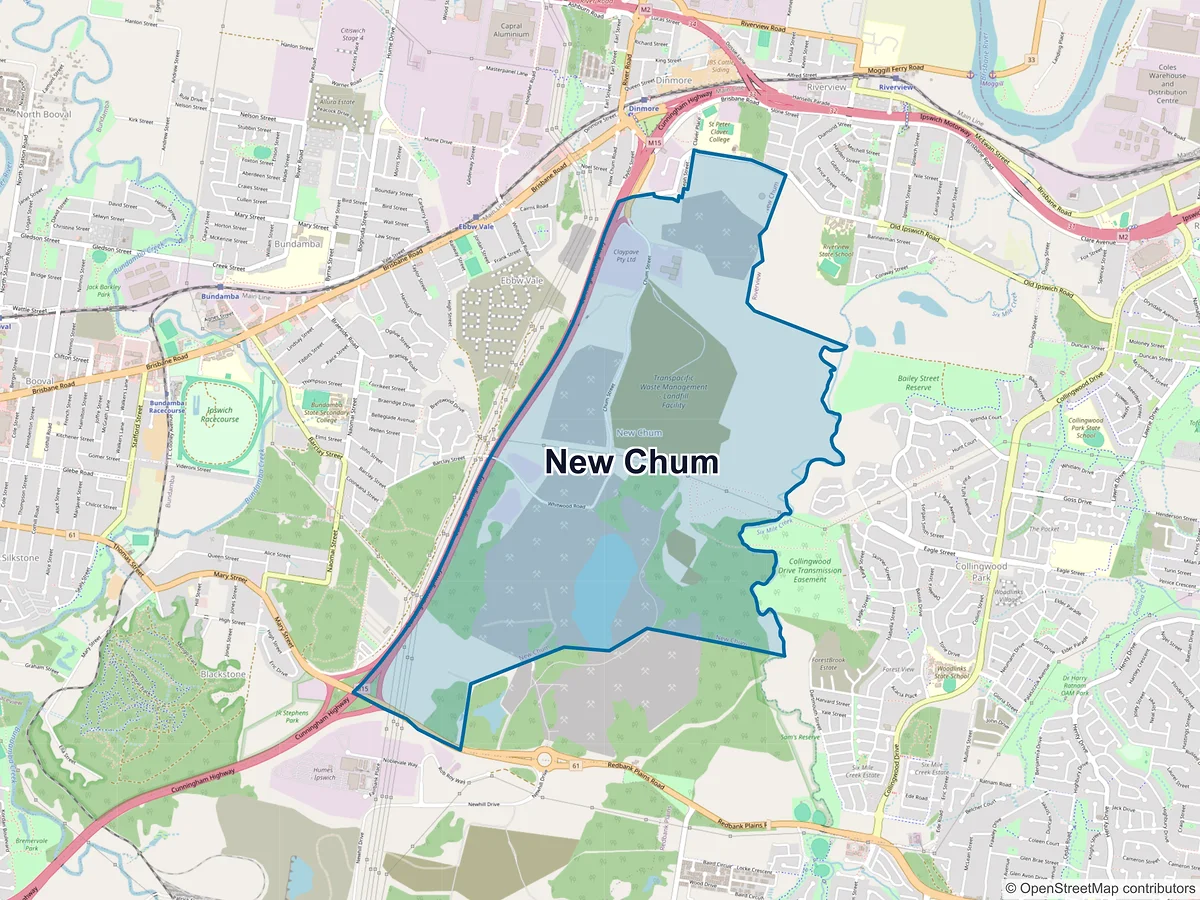 Map of New Chum, QLD, Australia
