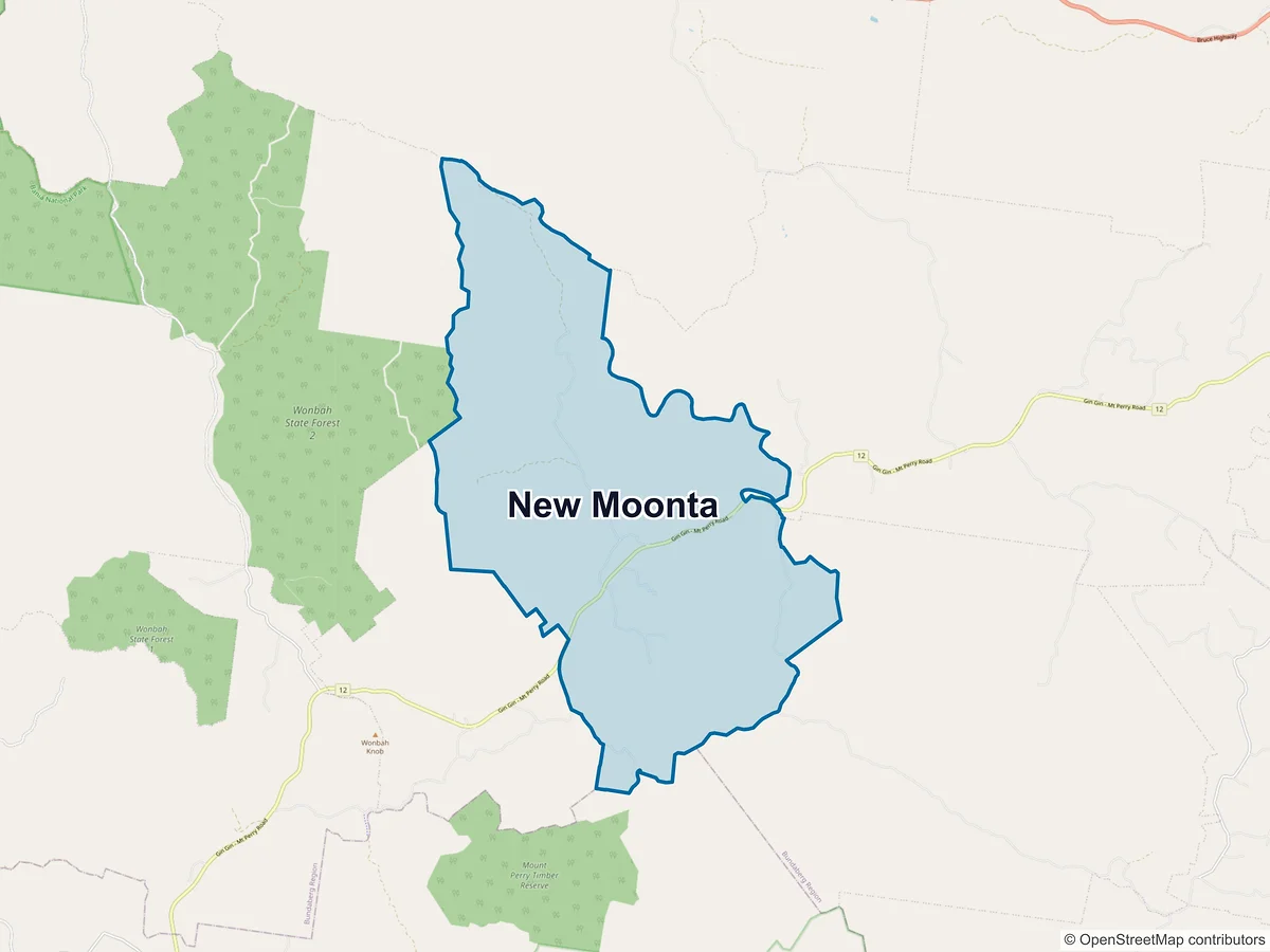 Map of New Moonta, QLD, Australia