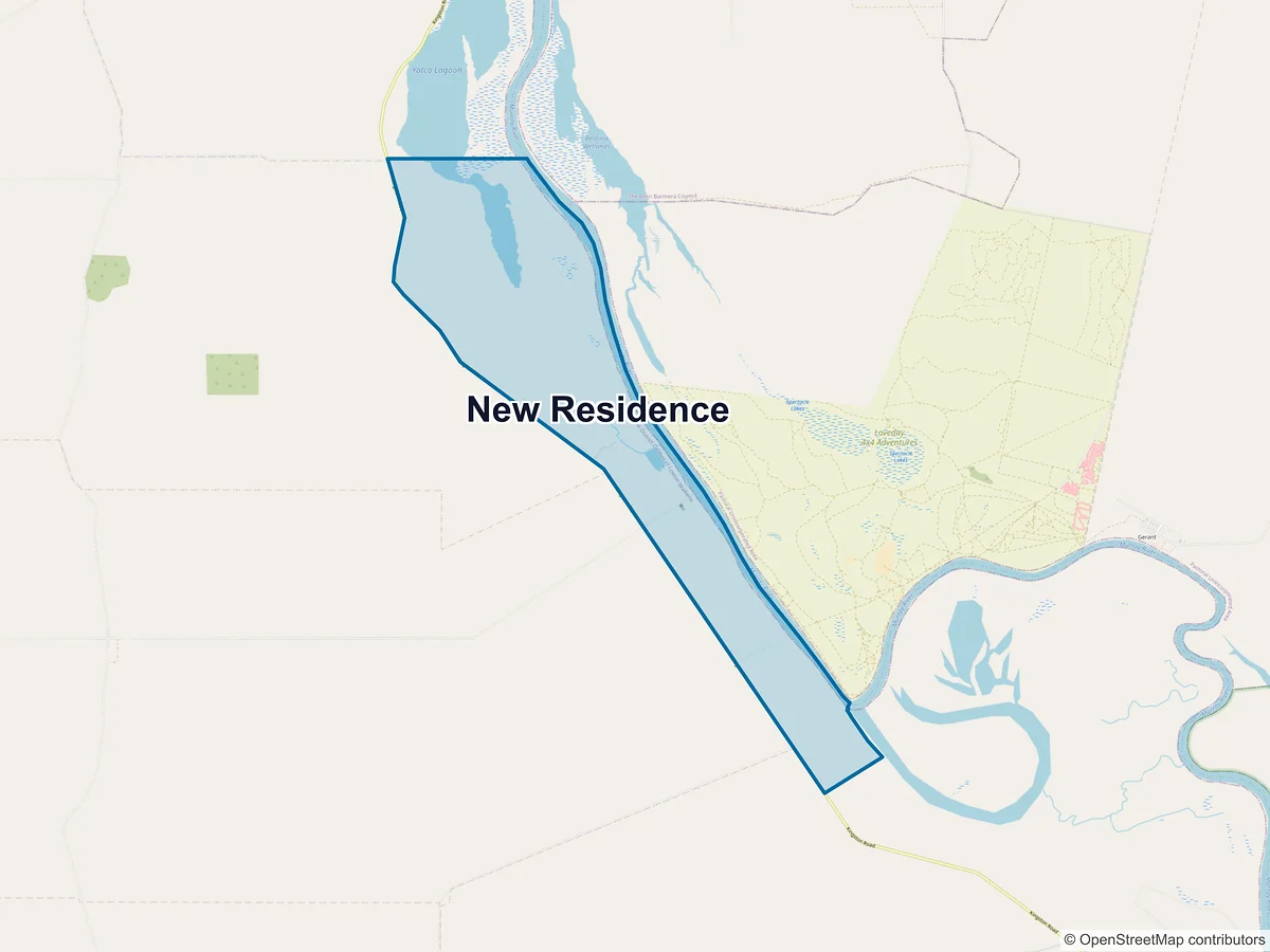 Map of New Residence, SA, Australia