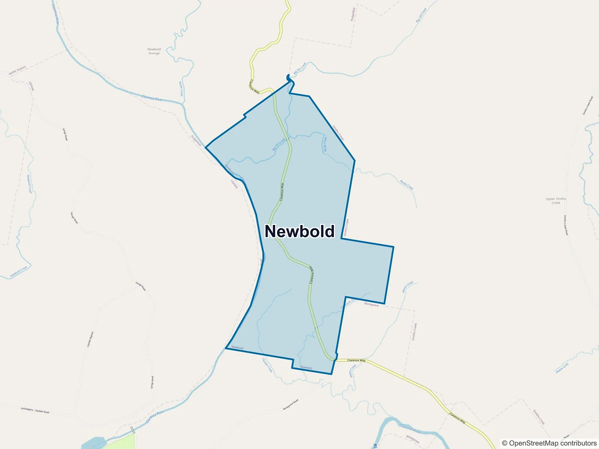 Map of Newbold, NSW, Australia