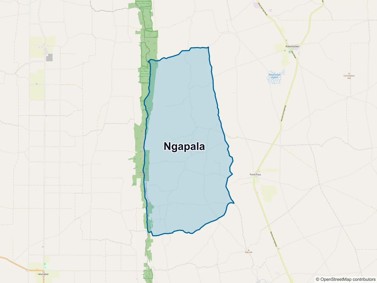 Map of Ngapala, SA, Australia