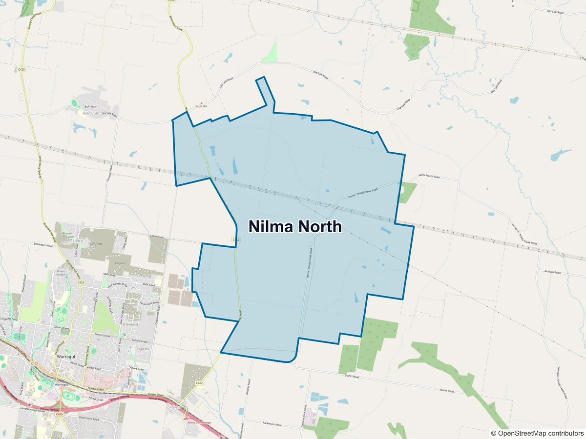 Map of Nilma North, VIC, Australia