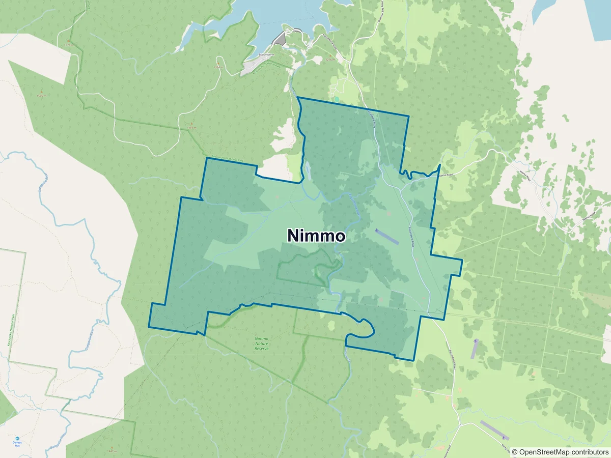 Map of Nimmo, NSW, Australia