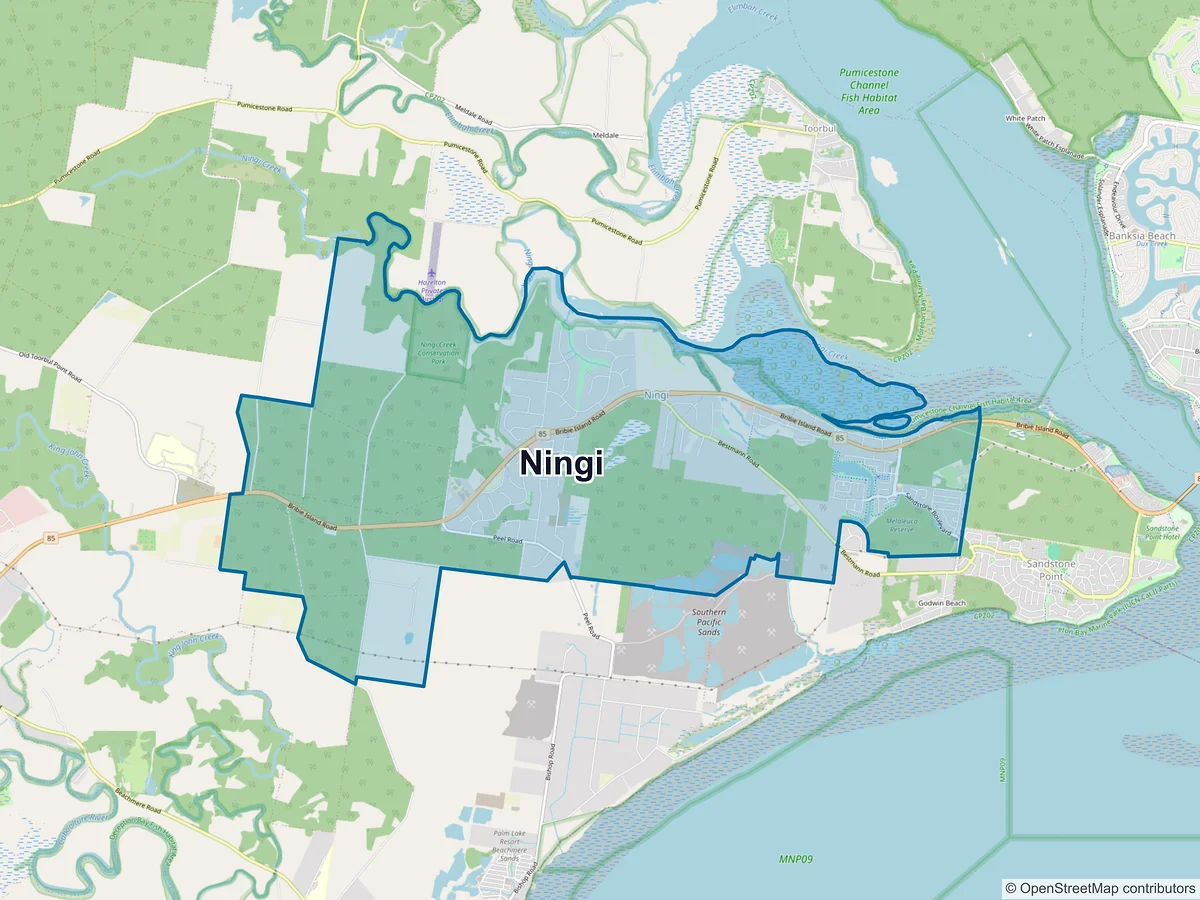 Map of Ningi, QLD, Australia