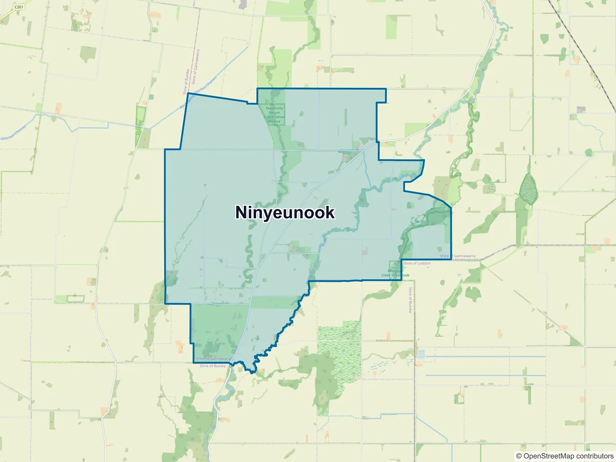 Map of Ninyeunook, VIC, Australia