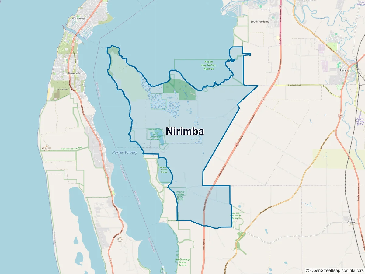 Map of Nirimba, WA, Australia