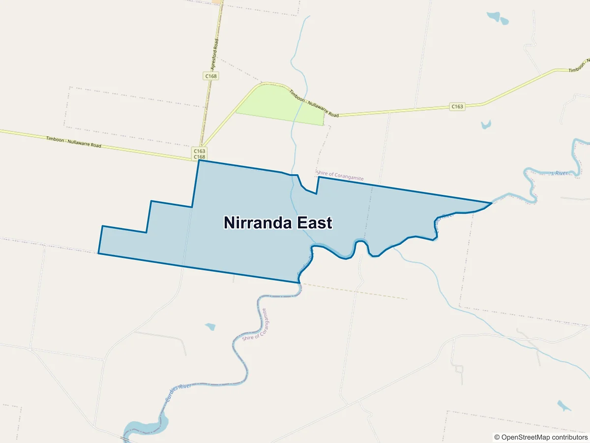 Map of Nirranda East, VIC, Australia