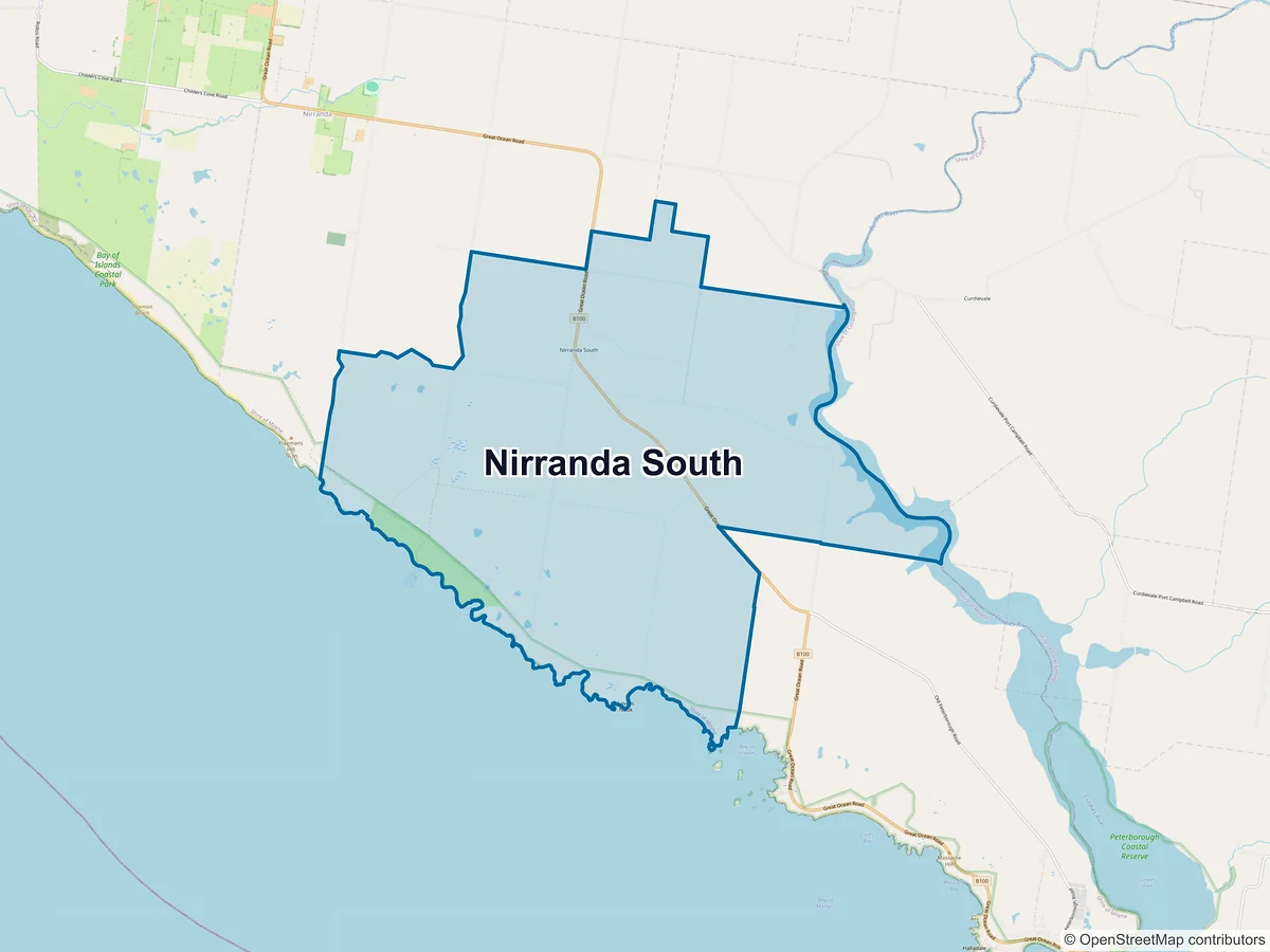 Map of Nirranda South, VIC, Australia