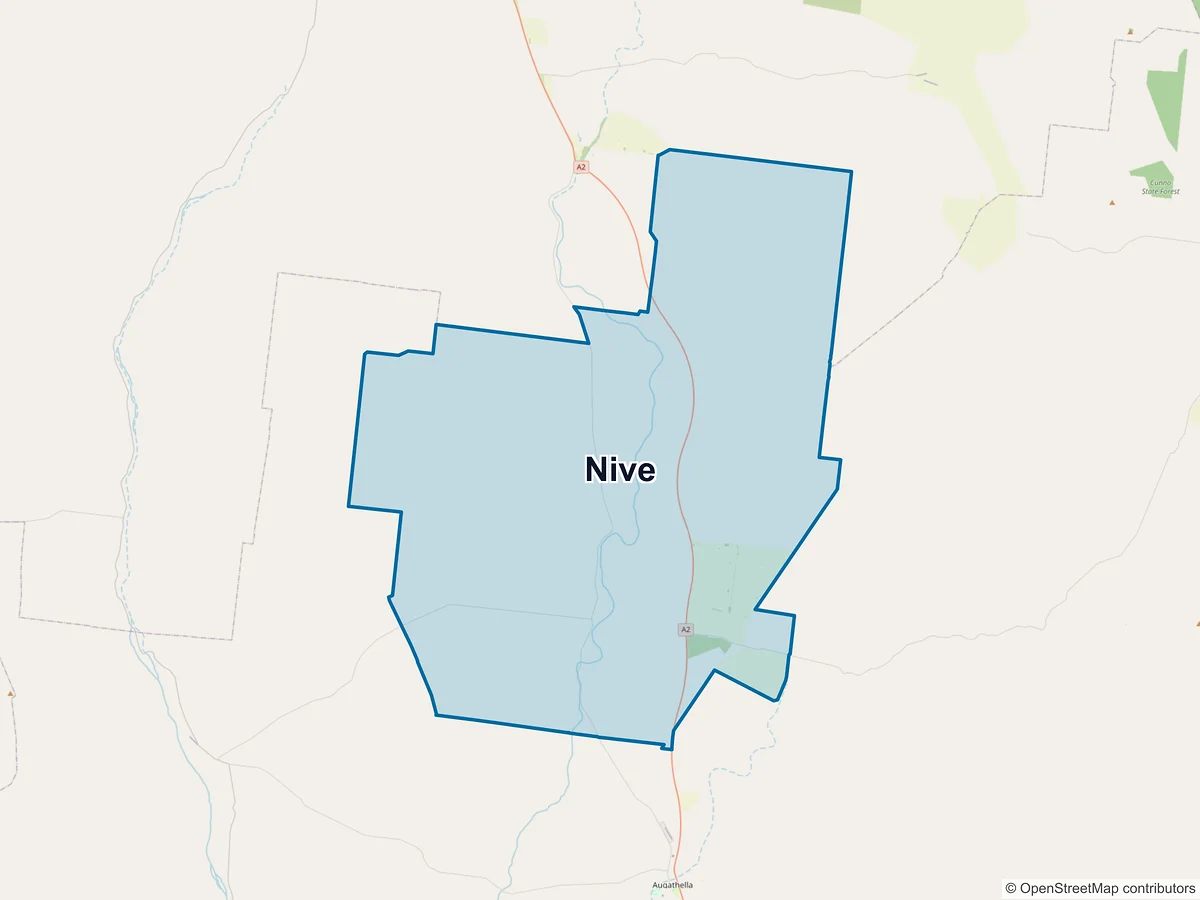 Map of Nive, QLD, Australia
