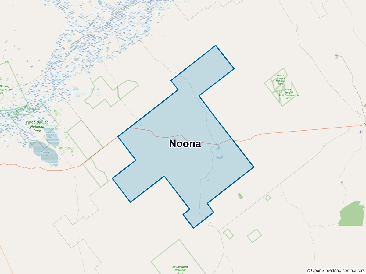 Map of Noona, NSW, Australia