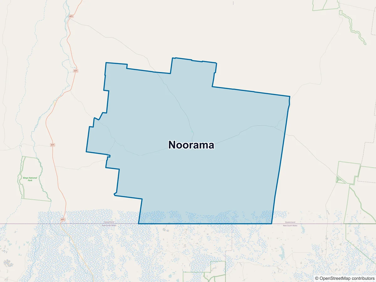 Map of Noorama, QLD, Australia