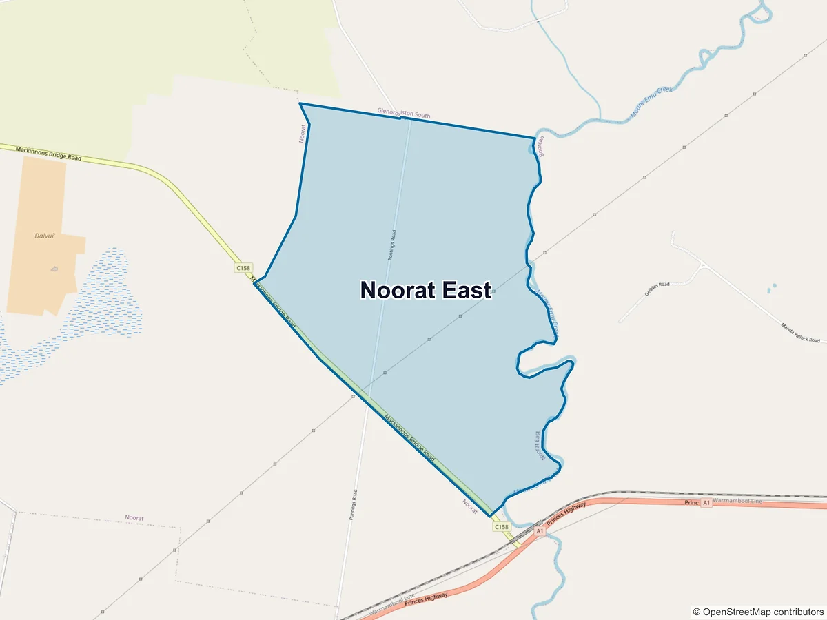 Map of Noorat East, VIC, Australia