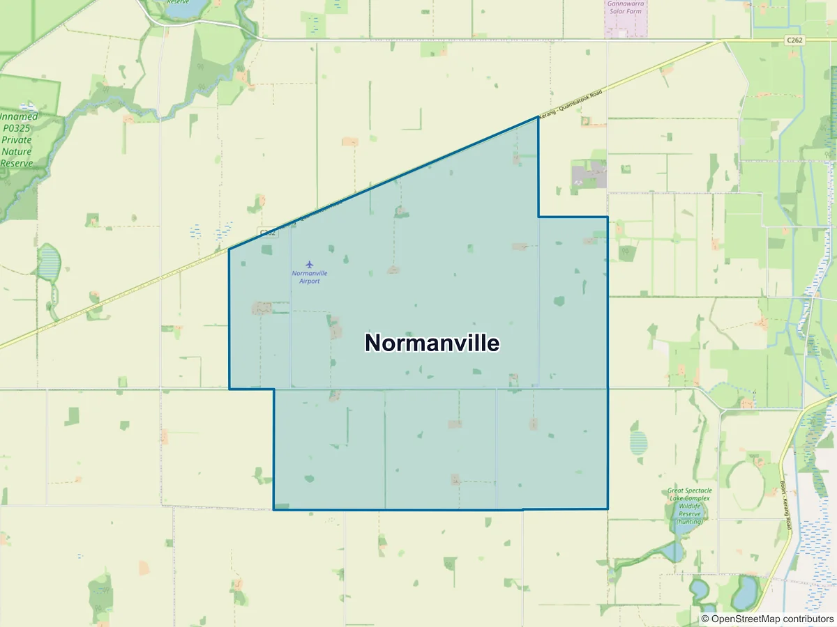 Map of Normanville, VIC, Australia