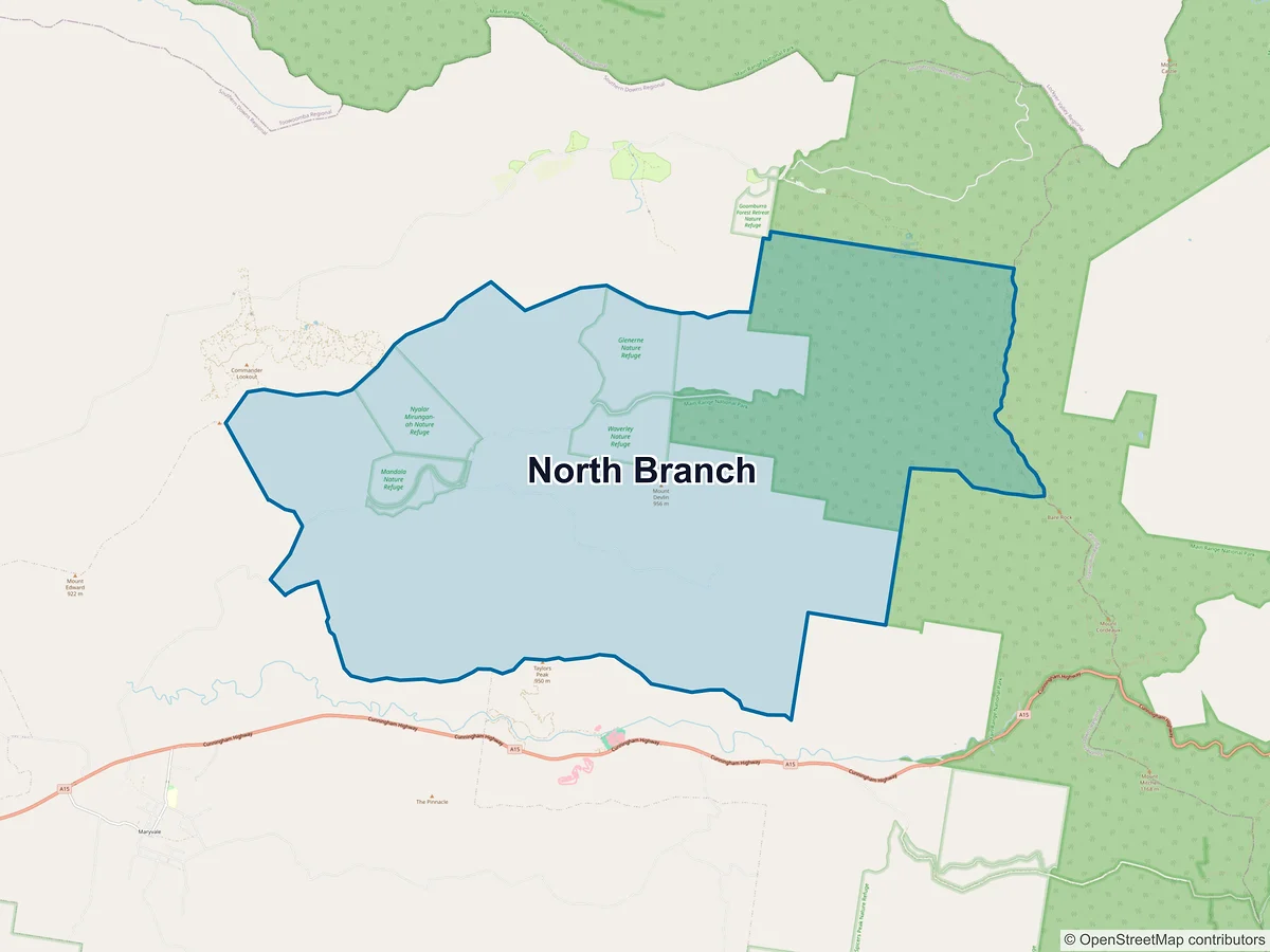 Map of North Branch, QLD, Australia