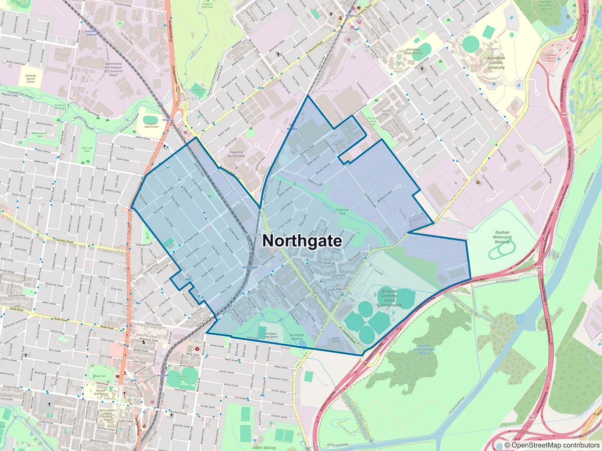 Map of Northgate, QLD, Australia