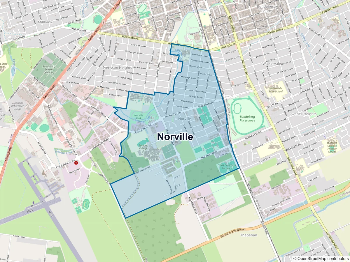 Map of Norville, QLD, Australia