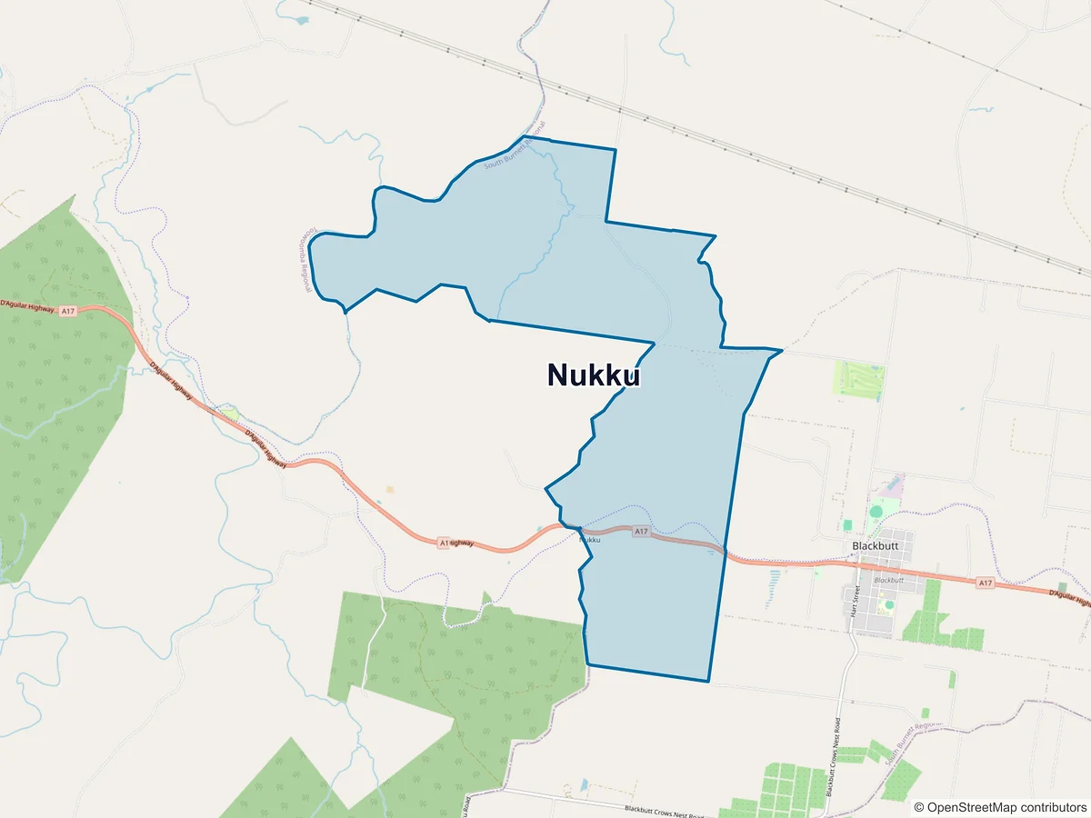 Map of Nukku, QLD, Australia