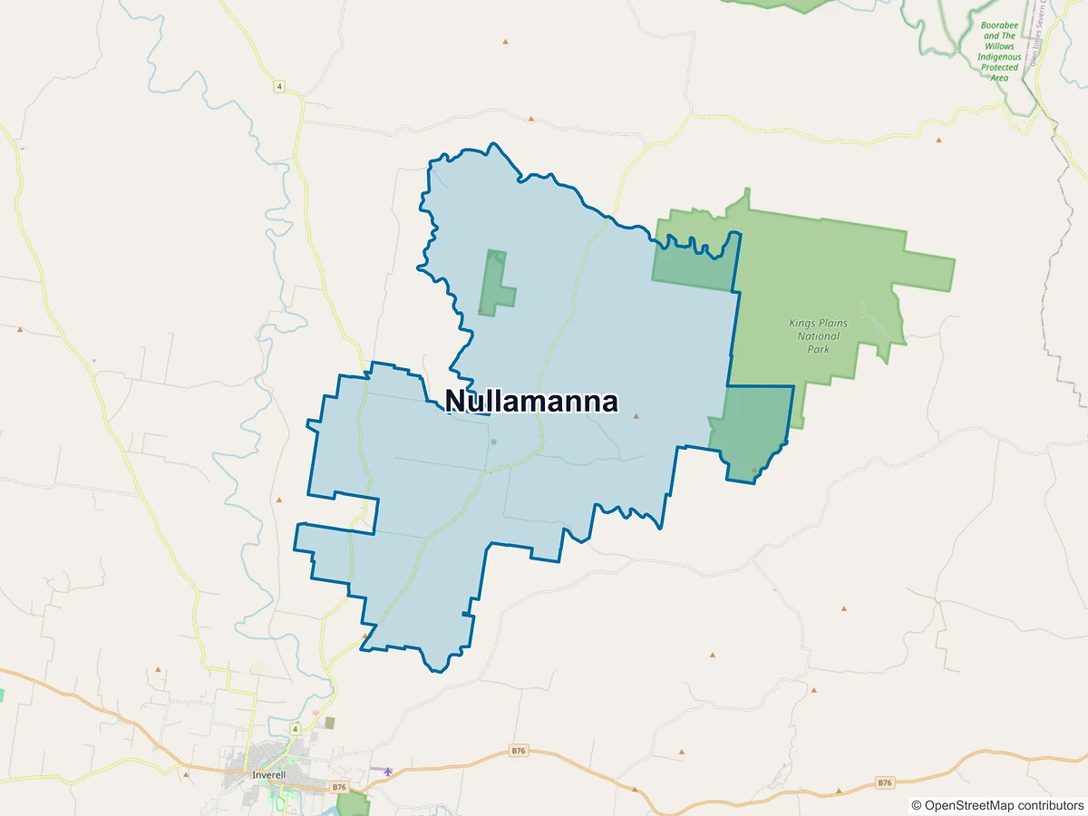 Map of Nullamanna, NSW, Australia