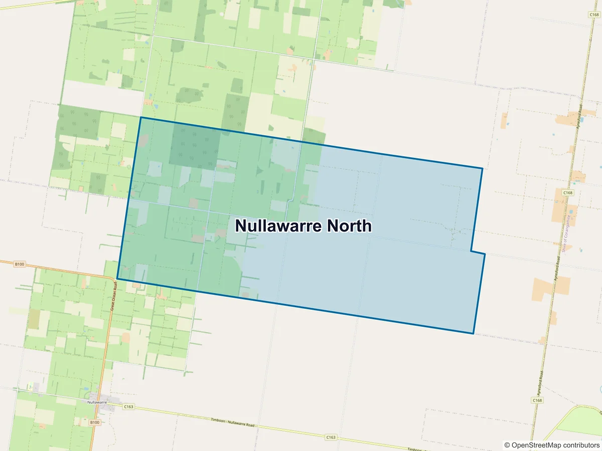 Map of Nullawarre North, VIC, Australia
