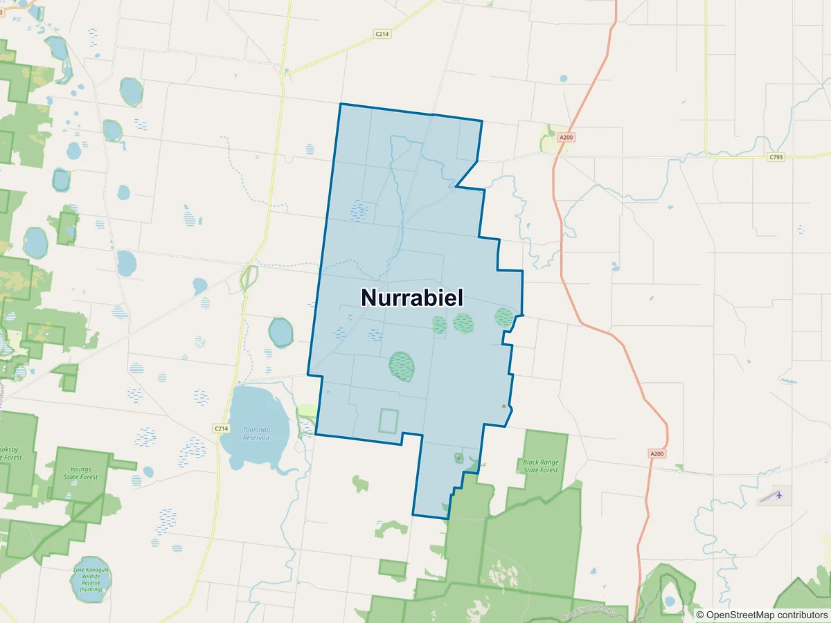Map of Nurrabiel, VIC, Australia