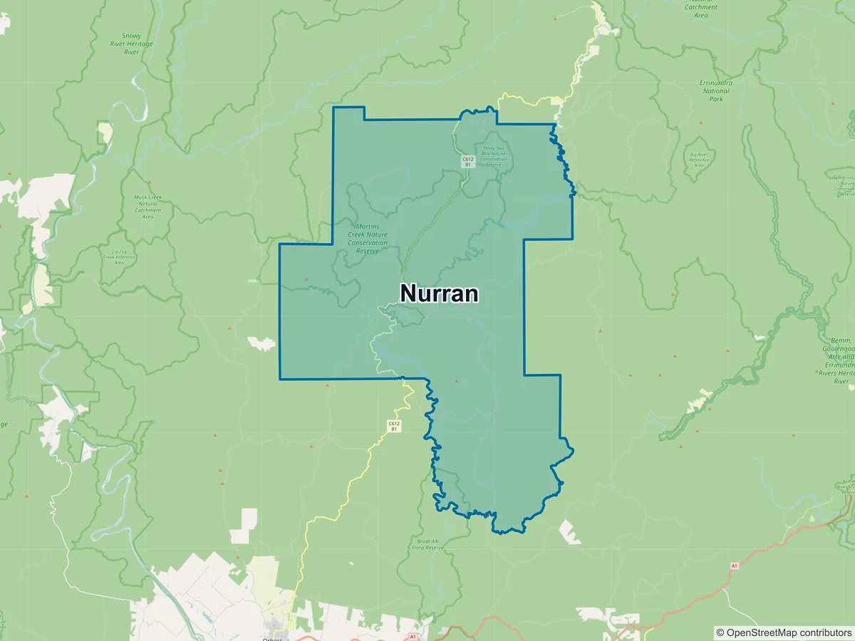 Map of Nurran, VIC, Australia