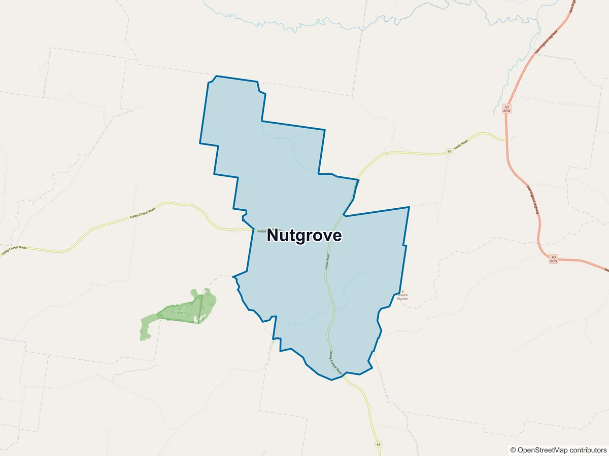 Map of Nutgrove, QLD, Australia