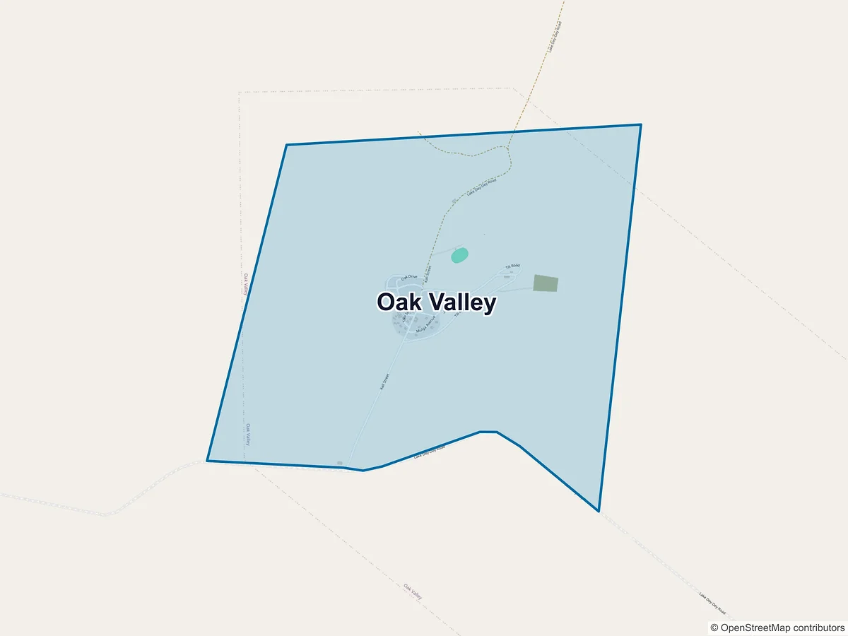 Map of Oak Valley, SA, Australia