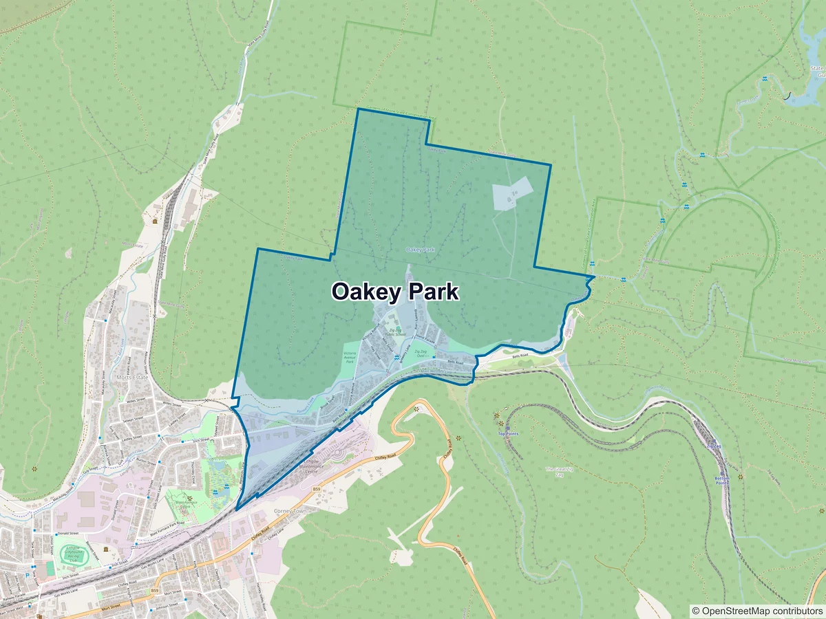 Map of Oakey Park, NSW, Australia