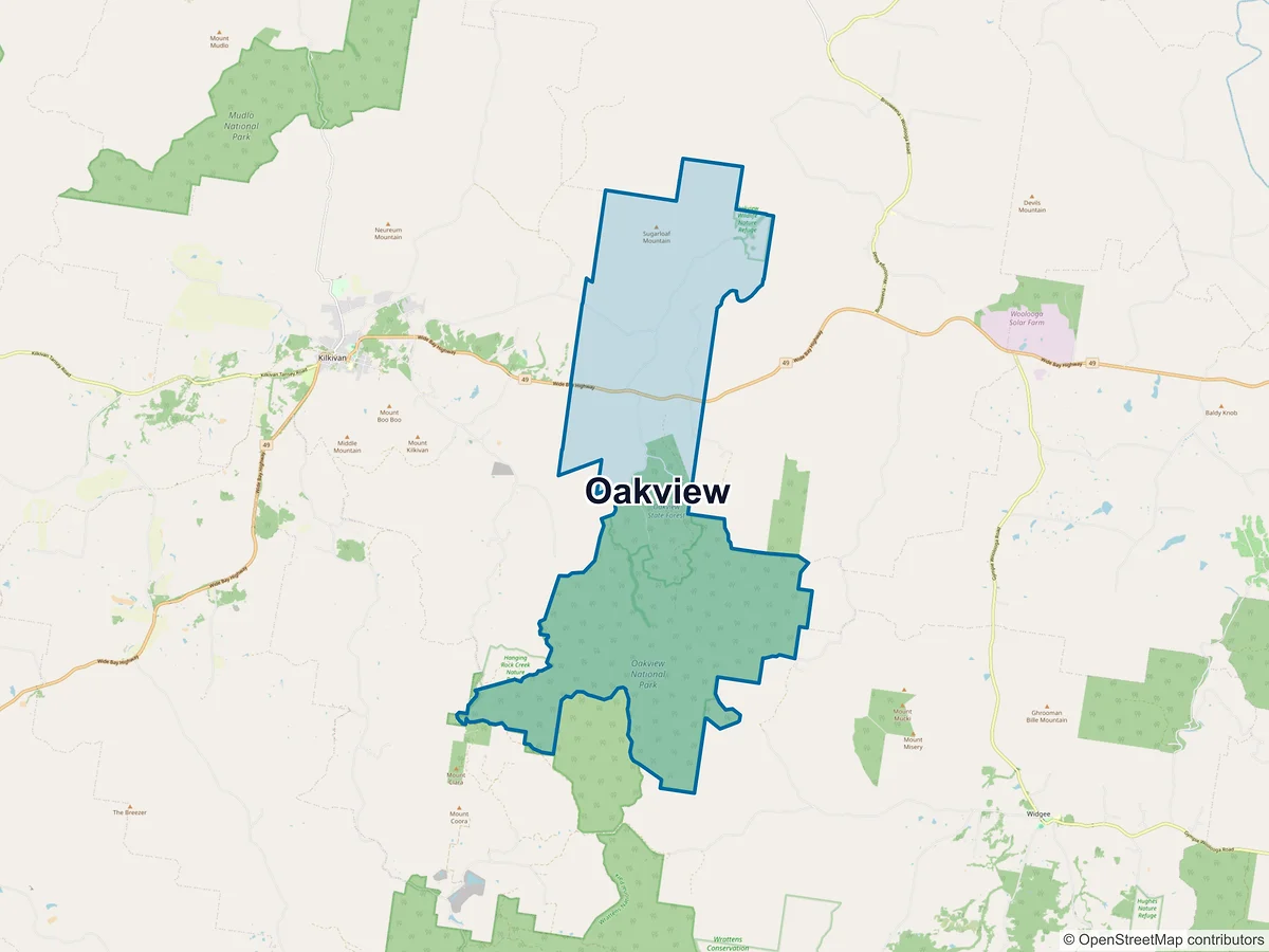 Map of Oakview, QLD, Australia
