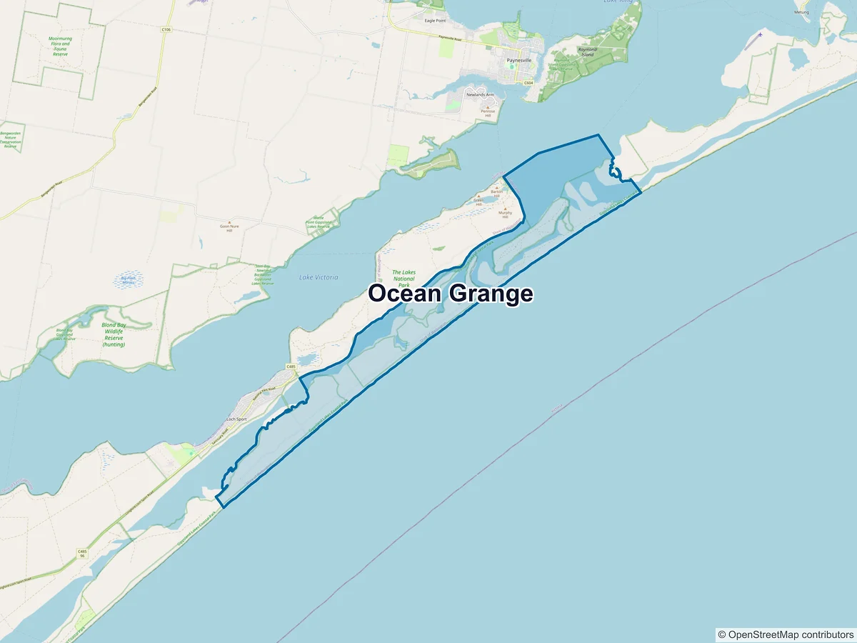 Map of Ocean Grange, VIC, Australia