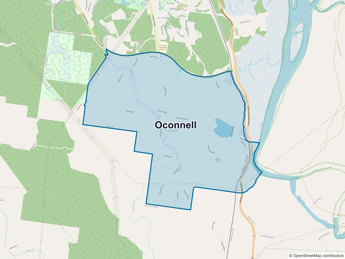 Map of O'Connell, QLD, Australia