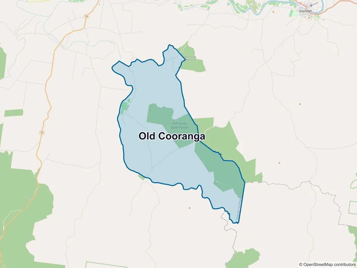 Map of Old Cooranga, QLD, Australia